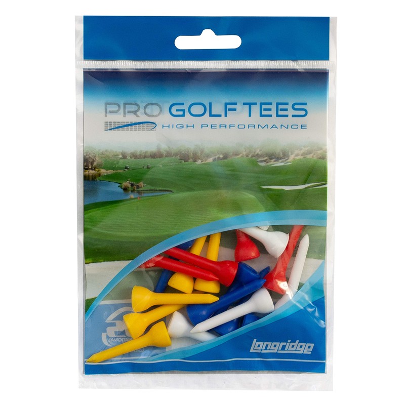 Longridge Short Plastic Tees 35 mm Packs - Assorted,