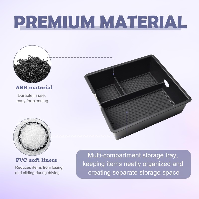 RUNROAD Center Console Organizer Tray Compatible with 2024 2025 2026