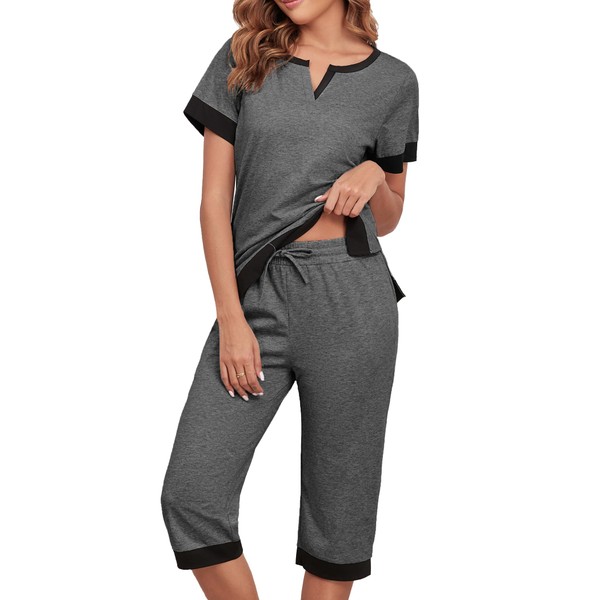 Viakeo Cotton Pajama Sets For Women Soft Sleepwear 2 Pieces