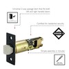 Design House 779330 2-Way Square Corner Passage Latch Matte Black