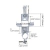 FarBoat 10 Pcs C-Clamps Cable Clamp for Pipe Galvanised Iron