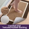 DEXI Bathroom Rugs 32x20, Soft Absorbent Bath Mat, Brown and