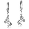 MATERIA by Matthias Wagner Girls' Earrings Silver 925 with Horse