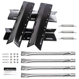 Barbqtime Grill Parts for Kenmore 146.34611410 146.05349710 146.46372610 146.16142210 146.34461410 146.10016510 146.16197210 146.16198211, Heat Plate & Grill Burner & Crossover Tube Replacement Kit