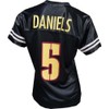 Custom Womens Blinged Football Black Mesh Jayden Daniels Jersey Size