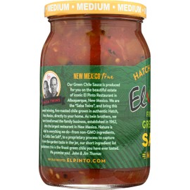 El Pinto Green Chile Sauce, Medium, 16 Ounce (Pack of 6)