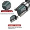 sourcing map Pattern Flush Trim Router Bit 0.24" Shank 15/32"