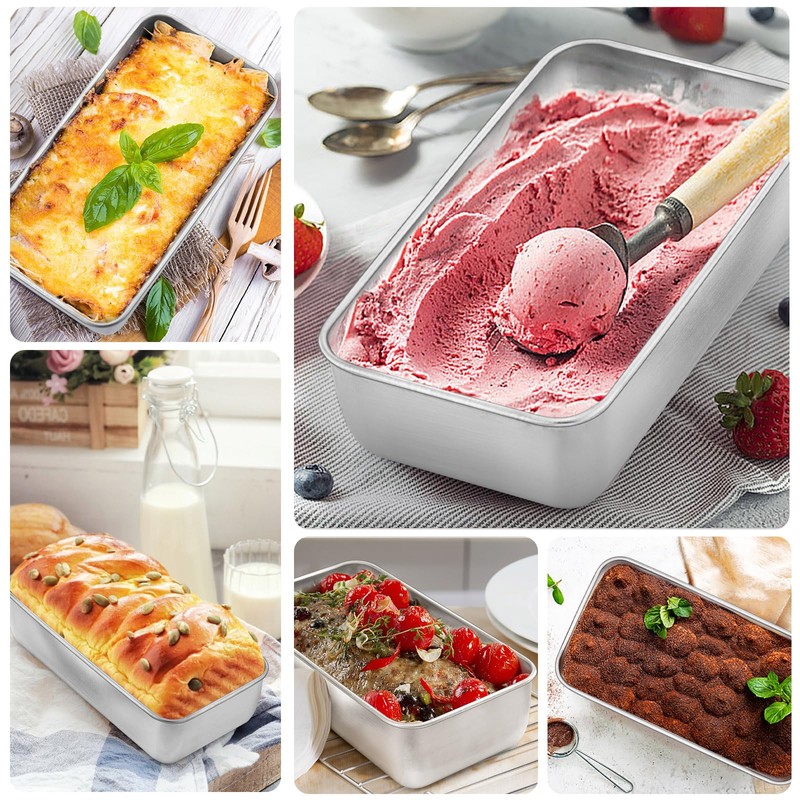 Onader 9 x 5 Loaf Pans, Stainless Steel Deep Meatloaf