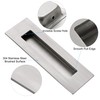 Malimali 6 Inch Recessed Finger Flush Pulls for Pocket Door