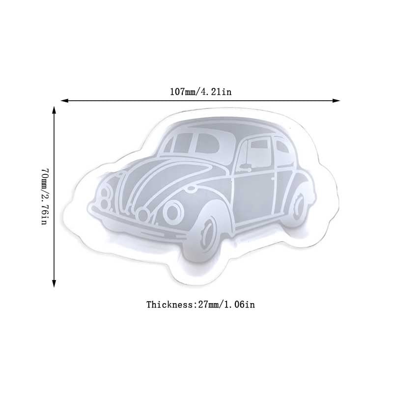 Duawenki Beetle Shape Car Freshie Silicone Mold for Making Soap