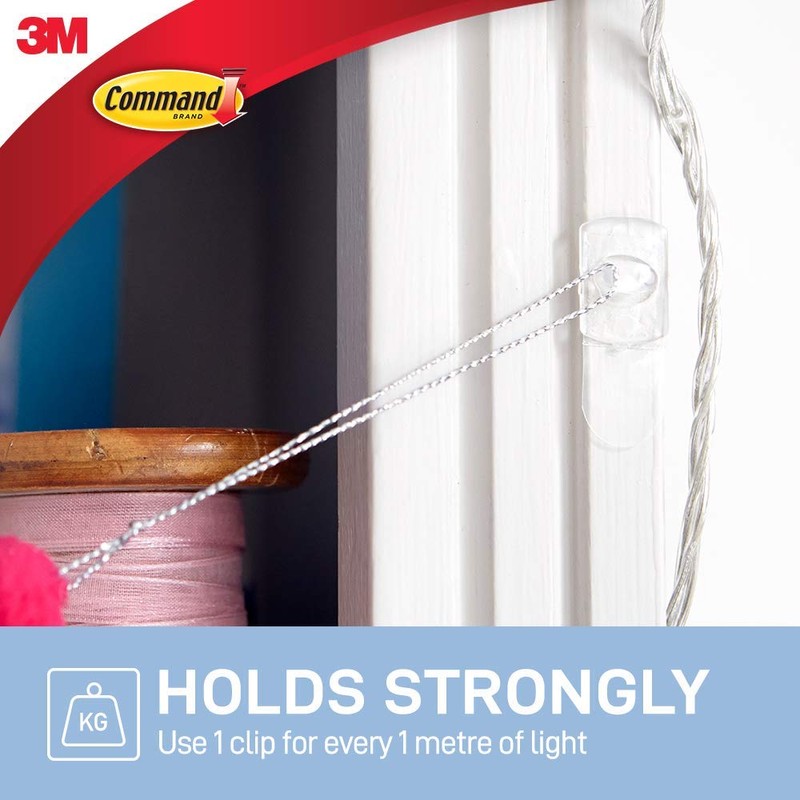 Command 17026CLR Decoration Clips for Christmas and Fairy Light -