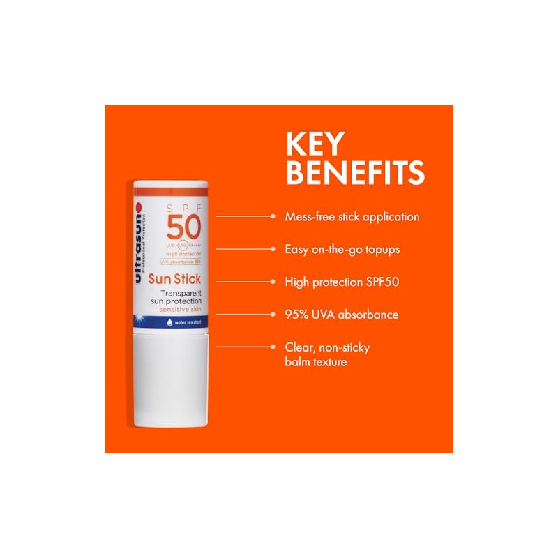 Ultrasun Sun Stick SPF50 Sunscreen 9g