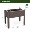 Giantex Raised Garden Bed with Legs, Self-Watering Planter Box with