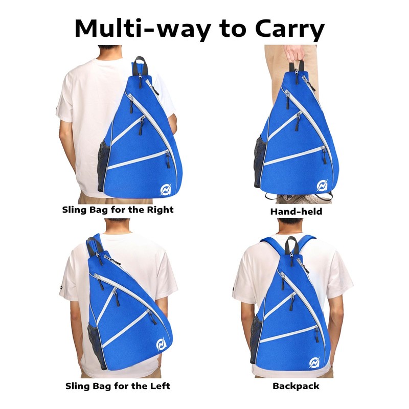 A11N Pickleball Bag, Reversible Crossbody Sling Bag/Backpack for Women Men,