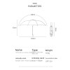 OEM Sombrilla Reversible Abre Automatico Uv Con Luz Lluvia Y