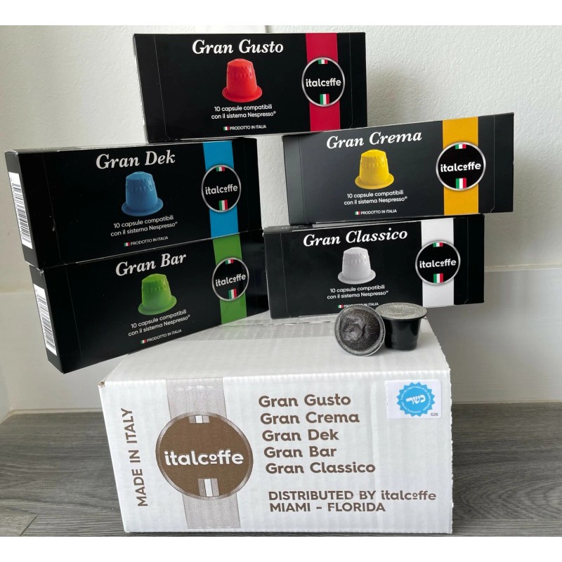 Italcoffe coffee expresso Best Flavor Espresso capsules compatible Nespresso -