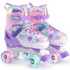 SULIFEEL Roller Skates for Girls Kids with Light Up Wheels,