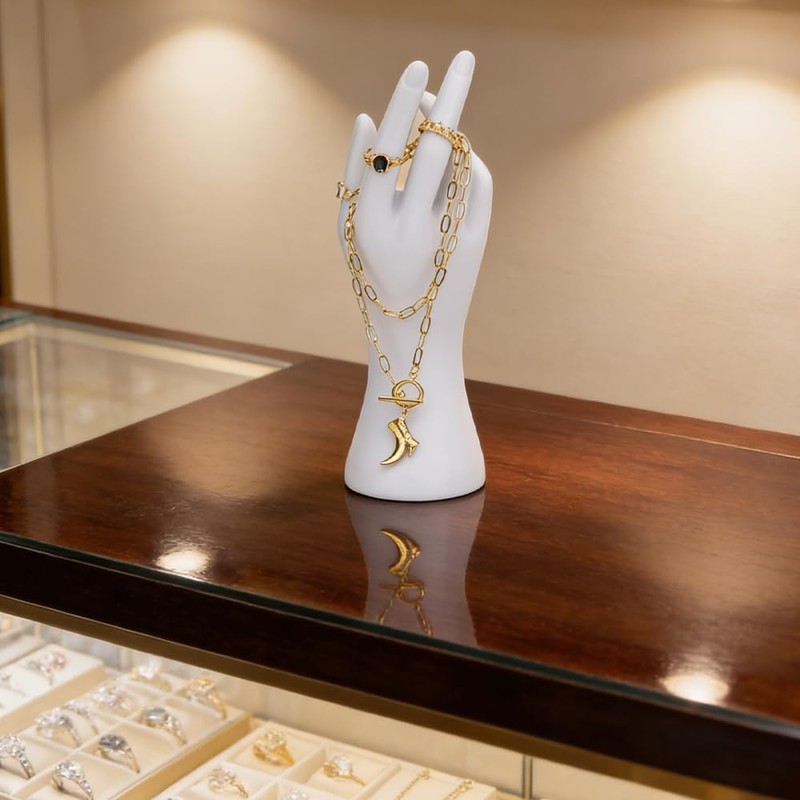 4 Pack Female Mannequin Hand Jewelry Display Holder Stand Jewelry