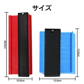 KDSSYFT 2 Piece Set Contour Gauges Self-Locking Curved Ruler Carpentry Measuring Gauges Irregular Measuring Instruments Measuring Gauges DIY Measuring Tools with Scale Carpentry