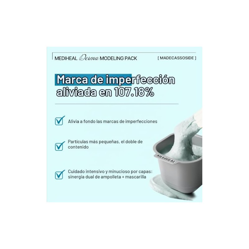 Mediheal Paquete De Modelado Derma (Madecassoside) - Aliviar Marcas De