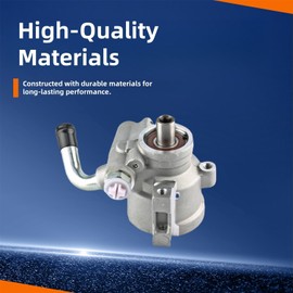 ADIGARAUTO Power Steering Pump Compatible with 1997-2002 Jeep TJ & Wrangler, 1997-2000 Jeep Cherokee 2.5L l4 GAS OHV (Without Reservoir) | Replace# 36-717128, 52088018