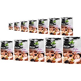 NAILSIGNS.com Massage XV Body Therapy Treatment Salon Sign Advertising Marketing Décor Vertical (Perforated Mesh One Way Vision See-Through Window Mesh Vinyl Sign [Outdoors], 36")