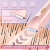 Depiladora Eléctrica Facial 2 en 1 para Mujer, Rasuradora de
