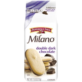 Pepperidge Farm Milano Double Dark Chocolate Cookies, 7.5 Ounce (Pack of 3)
