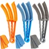 3 Pack Microfiber Feather Duster with 6 Microfiber Sleeves, Window