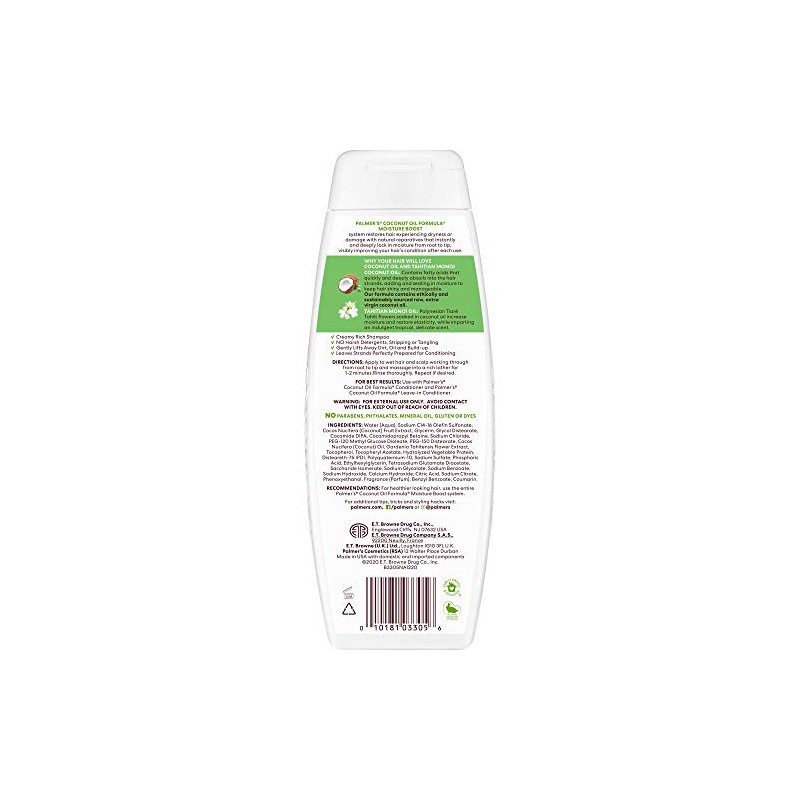 Champ acondicionador de aceite de coco Palmers para cabello seco,