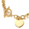 Wang Gao Elegent Love Stainless Steel Link Chain Blank Heart