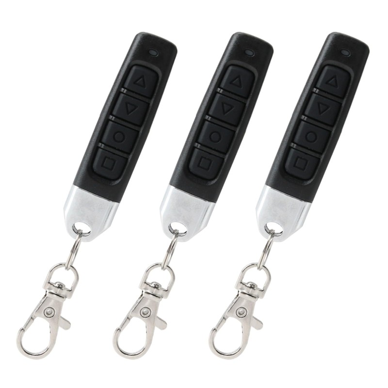 3 Pcs 433MHz Copy Remote Opener, 4 in 1 Remote