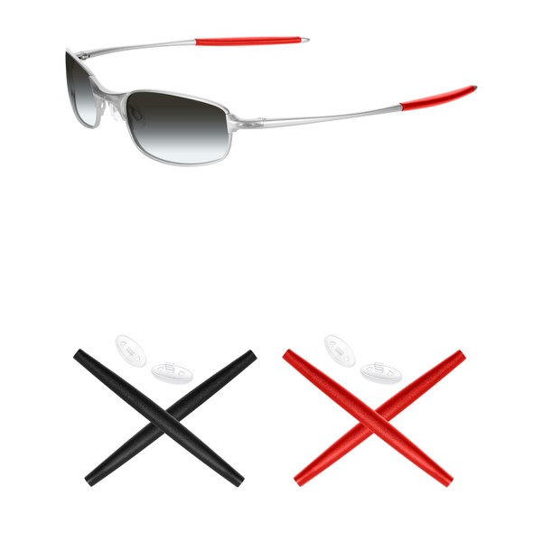 Mryok 2 Pair Replacement Earsocks Nosepieces Kits for Oakley Wiretap