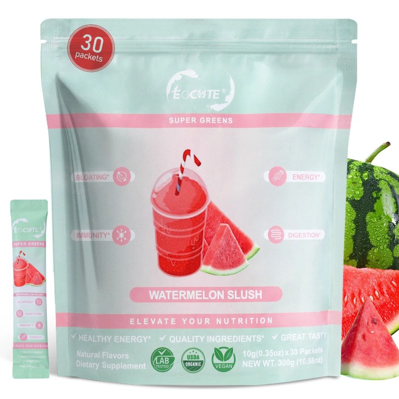 EOCUTE Super GREEN Powder Bloating Relief Gut Health & More
