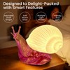 Snail LED Night Light – 3D Printed Nursery Lamp, Soft