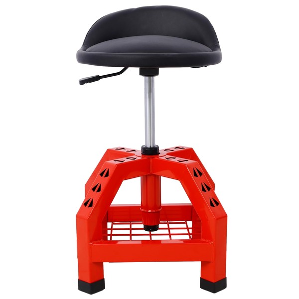 ZJMTOCYU Pneumatic 360 Degree Swivel Stool, Heavy Duty Rolling Mechanics