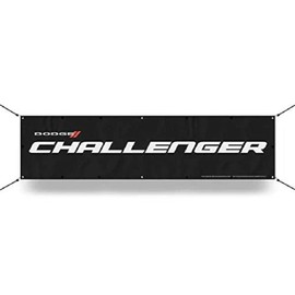 Dodge Challenger Block Long Vinyl Banner (18in x 72in)