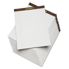 AbilityOne - Pad, Writing Paper, Top Bound, Legal Rule, White, 8-1/2" x 11-3/4" 7530-01-372-3108: Dozen, 12 Item(s)