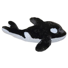 Aurora, 06271, Flopsie Splash Orca Whale, 12In, Soft Toy, Black and White, Medium