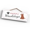 Global Designs HAPPY HOWLIDAYS DOG PET THEMED CHRISTMAS DECORATIONS WOODEN