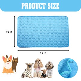 dgdgbaby Dog Cooling Mat Large Cooling Pad Summer Pet Bed for Dogs Cats Kennel Pad Breathable Pet Self Cooling Blanket Dog Crate Sleep Mat Machine Washable