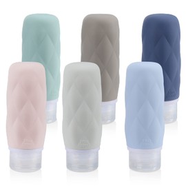 Travel Bottle, 2023 Model Travel Shampoo Bottle, Travel Set, Special Leak-Proof Structure, Flight Attendant Recommendation, Refill Bottle, Refill Container, Portable, Convenient for Travel, Business Trips, Includes Transparent Storage Pouch, Labels, Set 