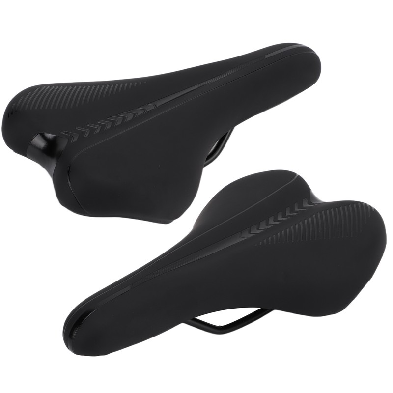Bike Seat Thicken High Elastic Sponge Comfortable Waterproof Black Bicycle
