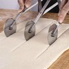 TopHomer 3 Wheel Stainless Steel Pizza Cutter Adjustable Expanded 3