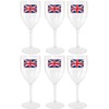 Union Jack Wine Cups - Pack of 6 - Heavy