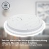 B.K.Licht - LED ceiling light with starry sky, indirect light,