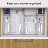 WuGeShop Mesh Silverware Tray Drawer Organizer, Kitchen Utensils Flatware with