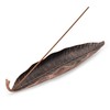 Metal Incense Stick Holder Leaf Incense Burner with Frog Snail