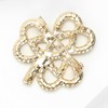 Yeeyeow 4-Leaf Clover Lapel Pin,St. Patrick's Day Accessories,Rhinestone Crystal Shamrock