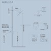 Airuida Single Function Shower Trim Kit Shower Faucet Set Wall